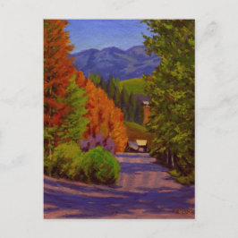 Landschaftliche Herbstkreatur Butte Colorado Postk Postkarte