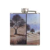 landschaftliche Herbstlandschaft  Flachmann (Rückseite)