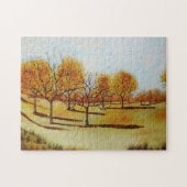 landschaftliche Herbstlandschaft mit Bäumen und Sc Puzzle (Horizontal)