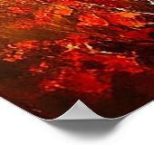 Landschaftliche Herbstlandschaft mit lebhaften Fol Poster (Ecke)