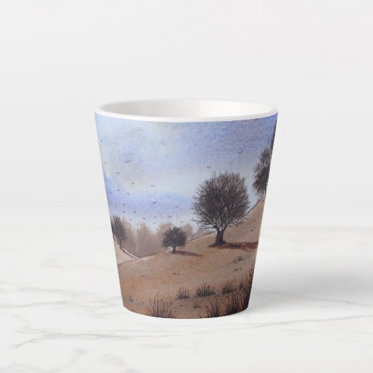 landschaftliche Herbstlandschaft Original Milchtasse (Vorderseite)