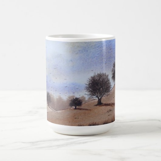 landschaftliche Herbstlandschaft Originalkunst Kaffeetasse (Mittel)