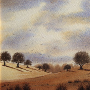 landschaftliche Herbstlandschaft Originalkunst Kaffeetasse