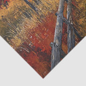 Landschaftliche Herbstlandschaft Rustikale Enttäus Seidenpapier (Detail)