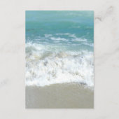 Landschaftliche Herzen am Sandstrand Begleitkarte (Rückseite)