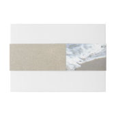 Landschaftliche Herzen bei einer Hochzeit am Sands Einladungsbanderole (Rückseitenbeispiel)