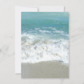 Landschaftliche Herzen im Sandstrand Save the Date Einladung (Rückseite)