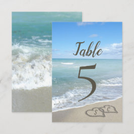 Landschaftliche Herzen in der Tischnummer Sand Bea