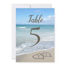 Landschaftliche Herzen in der Tischnummer Sand Bea