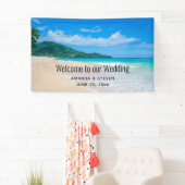 Landschaftliche Hochzeit am Strand nach Tropical D Banner (Insitu)