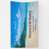 Landschaftliche Hochzeit am Strand nach Tropical D Banner (Vertikal)