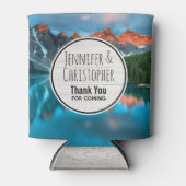 Landschaftliche Hochzeit von Mountain & Lake Dosenkühler (Vorderseite)