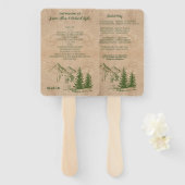 Landschaftliche Hochzeitsprogramme für Berggebiete Fächer (Vorne und Hinten)