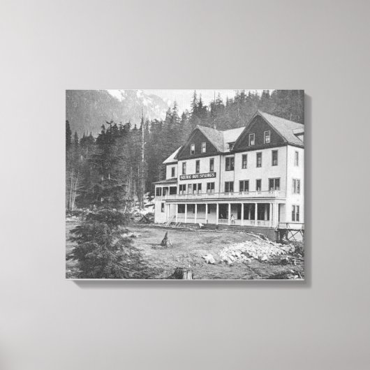 Landschaftliche Hot Sprint Bldg Leinwanddruck (Vorderseite)