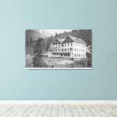 Landschaftliche Hot Sprint Bldg Leinwanddruck (Insitu (Holzboden))