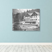 Landschaftliche Hot Sprint Bldg Leinwanddruck (Insitu (Holzboden))
