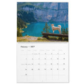 Landschaftliche Hundenatur Kalender (Feb 2027)