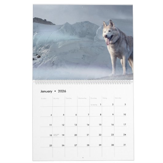 Landschaftliche Hundenatur Kalender (Jan 2026)