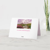 landschaftliche irische Grußkarte Feiertagskarte (Rückseite)