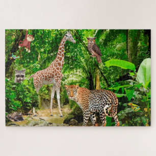 Landschaftliche Jungle Animal Wildlife Jigsaw Puzz Puzzle