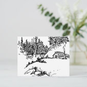 Landschaftliche Kabinen-Postkarte Postkarte (Stehend Vorderseite)