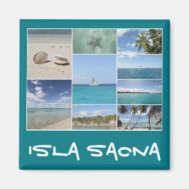 Landschaftliche Karibik Isla Saona Foto Collage Magnet