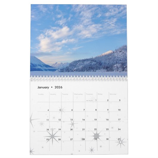 Landschaftliche Kenai Halbinsel, Alaska-Kalender Kalender (Jan 2026)