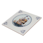 Landschaftliche Keramik für Repro Delft Ships Fliese (Seite)