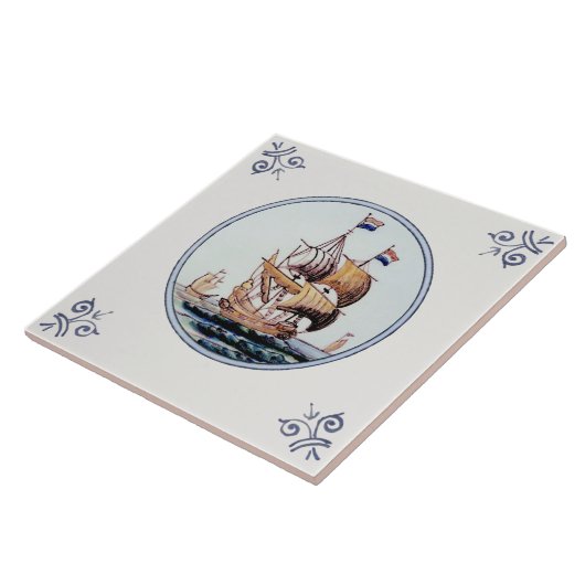 Landschaftliche Keramik für Repro Delft Ships Fliese (Seite)