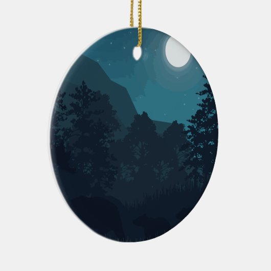 Landschaftliche Keramik Ornament (Rechts)