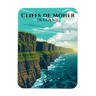 Landschaftliche Klippen von Moher Ireland Küste So Magnet