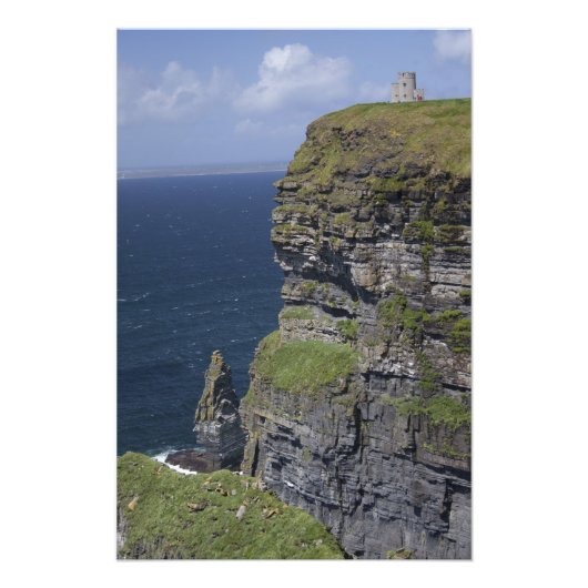 Landschaftliche Klippen von Moher und O'Brien Towe Fotodruck (Vorne)