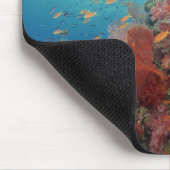 Landschaftliche Korallenriff, Weichkorallen 2 Mousepad (Ecke)