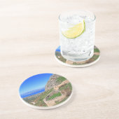 Landschaftliche Korinth Akropolis in Griechenland, Getränkeuntersetzer (Seite)