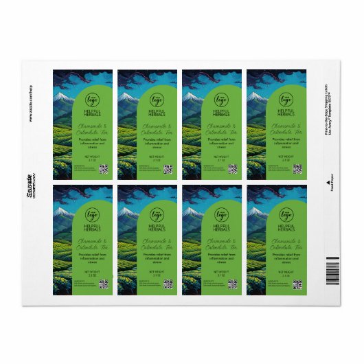 Landschaftliche Kräutertees (Vorne)