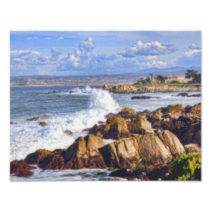 Landschaftliche Küste Monterey Kalifornien Fotodruck