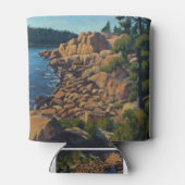 Landschaftliche Küstenlandschaft im Acadia Nationa Dosenkühler (Rückseite)