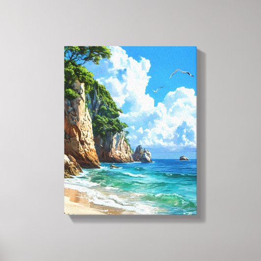 Landschaftliche Küstenlandschaft Leinwanddruck (Vorderseite)