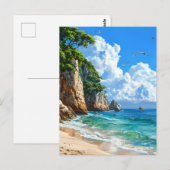 Landschaftliche Küstenlandschaft Postkarte (Vorne/Hinten)