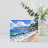 Landschaftliche Küstenlandschaft. Postkarte (Stehend Vorderseite)