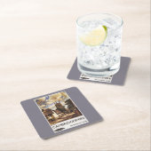 Landschaftliche Land-Ansicht-britisches Rechteckiger Pappuntersetzer (Vor Ort)