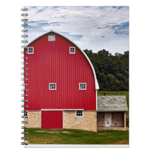 Landschaftliche Landfotografie Bauernhof USA Lands Notizblock