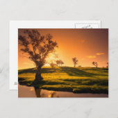 Landschaftliche Landschaft der Adelaide Hügel Postkarte (Vorne/Hinten)