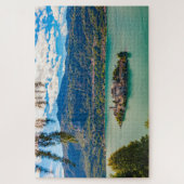 Landschaftliche Landschaft der Insel San Giulio, I Puzzle (Vertikal)