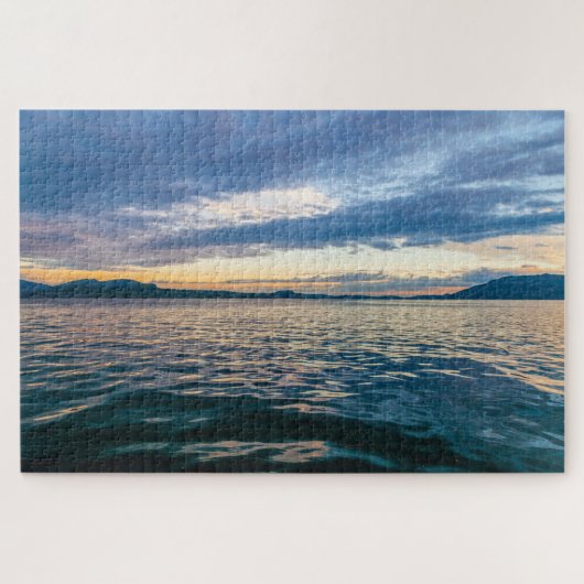 Landschaftliche Landschaft des Lago Maggiore bei S Puzzle (Horizontal)