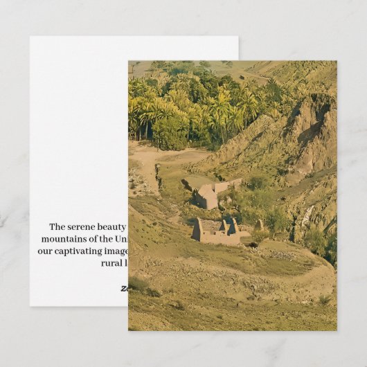 Landschaftliche Landschaft Feiertagskarte (Vorne/Hinten)