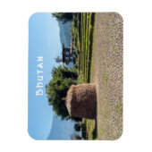 Landschaftliche Landschaft im ländlichen Bhutan Magnet (Vertikal)