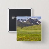 Landschaftliche Landschaft im Tal von Svarfadardal Button (Vorne & Hinten)
