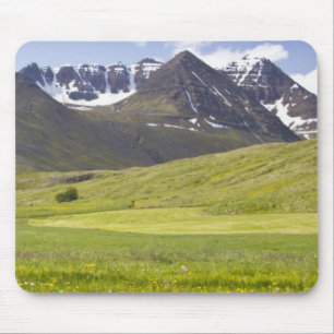 Landschaftliche Landschaft im Tal von Svarfadardal Mousepad