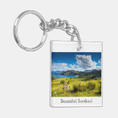 Landschaftliche Landschaft in Schottland Schlüsselanhänger (Vorderseite links)